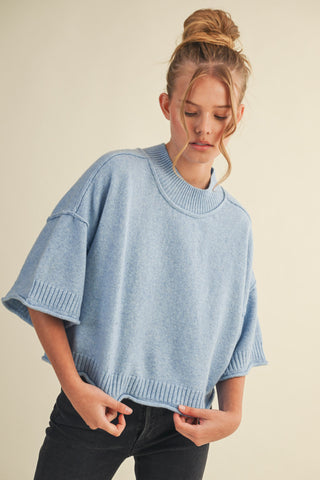 Nadia Mock Neck Sweater