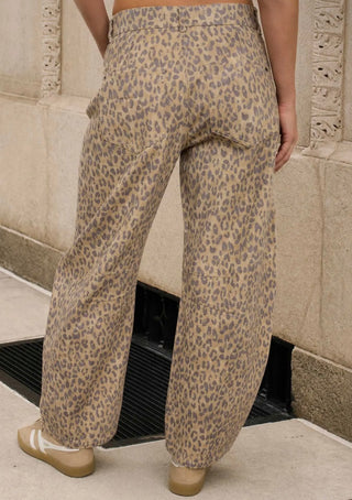 Blythe Leopard Barrel Jeans