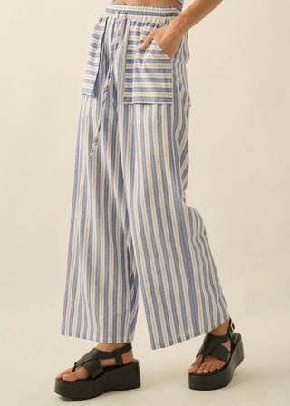Poet Striped Wide Leg Pants