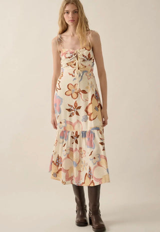 Vallie Floral Midi Dress
