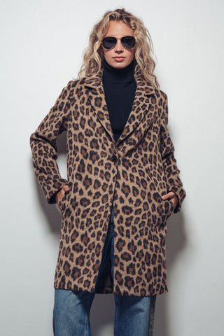 Here Kitty Leopard Coat