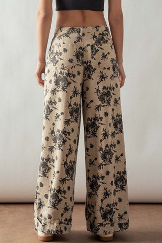 Stormi Floral Wide Leg Denim