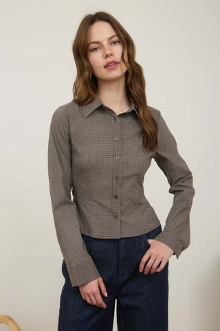 Judith Fitted Long Sleeve Button Down