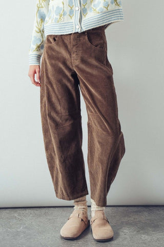 Fiora Corduroy Barrel Pants