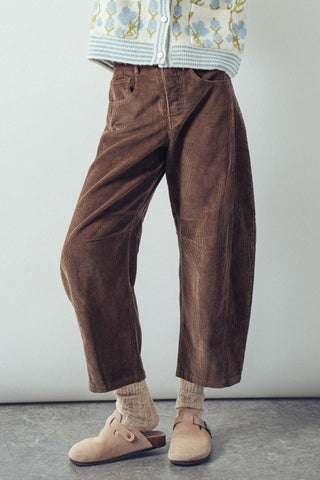 Fiora Corduroy Barrel Pants
