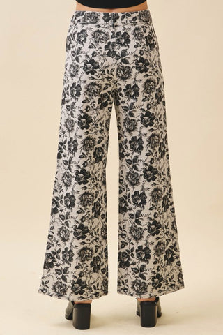 Blooming Denim Pants
