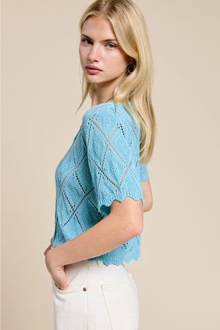 Pointelle Cardigan