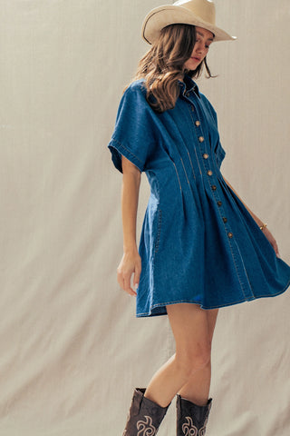 Serena  Denim Shirt Dress