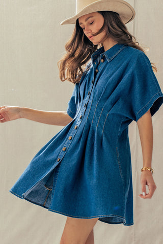 Serena  Denim Shirt Dress