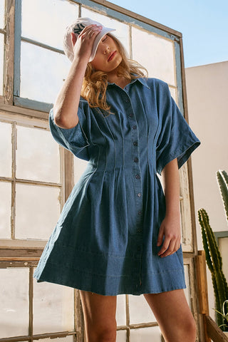 Serena  Denim Shirt Dress