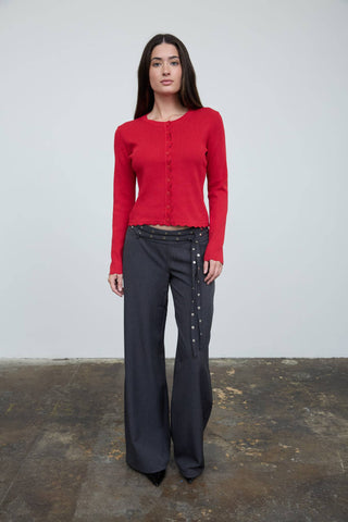 Scarlett Scalloped Button Cardigan