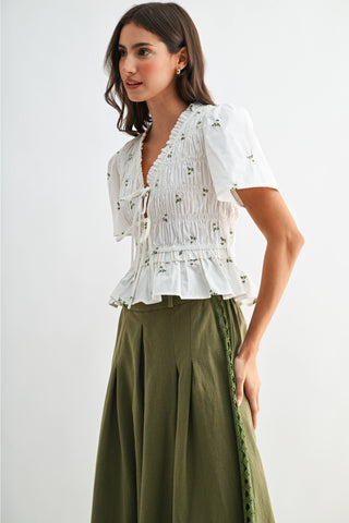 Meredith Peplum Blouse