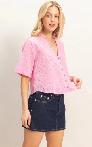 Mimi Eyelet Top