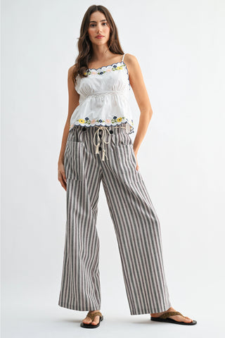 Lorelai Drawstring Linen Pants