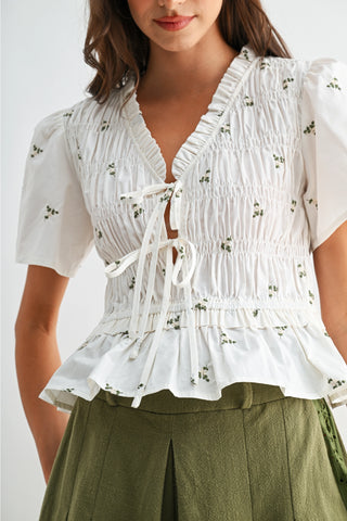 Meredith Peplum Blouse