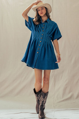 Serena  Denim Shirt Dress