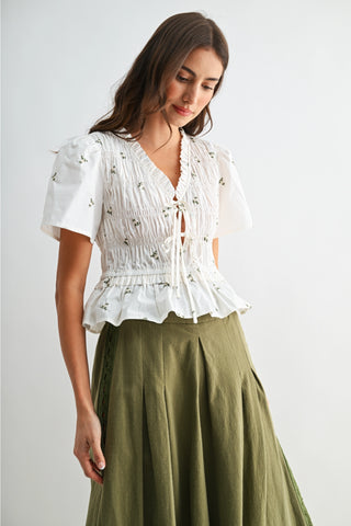 Sofia Peplum Blouse