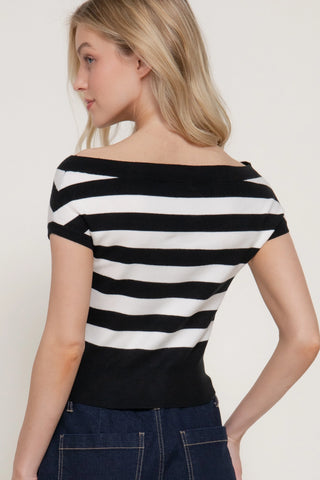 Marta Off Shoulder Sweater Top