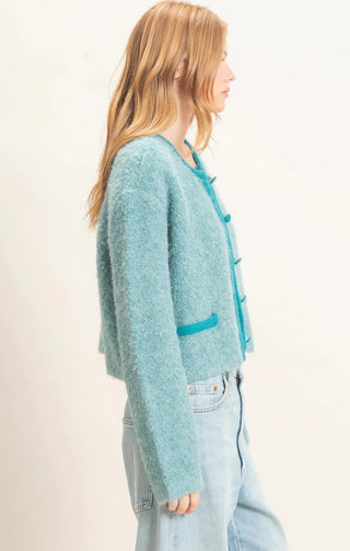Pam Boucle Knit Cardigan