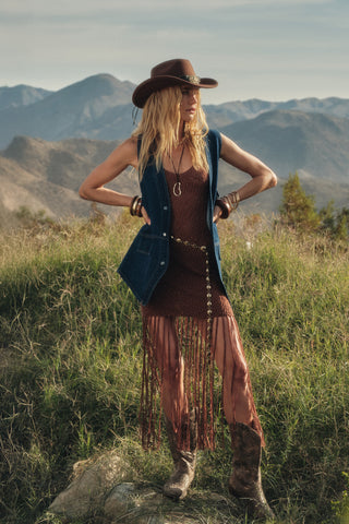 beatrix maxi dress Beatrix Fringe-Maxi Dress