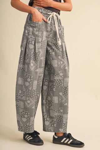 Arabella Pleated Barrel Pants