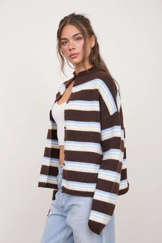 Parker Rolled Neck Cardigan
