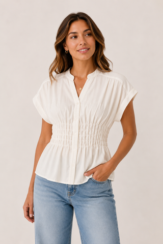 Kira Button Front Top