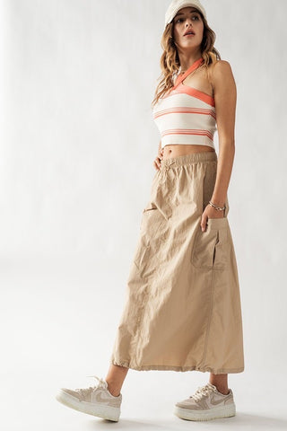 Toggle Maxi Skirt