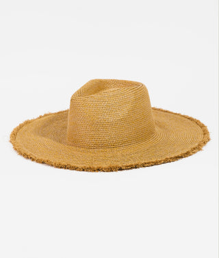 Straw Fringe Fedora Hat